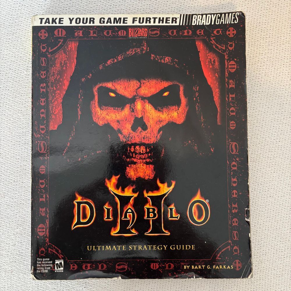 Diablo‎ II 2 Ultimate Strategy Guide Brady Blizzard PC Game Book Booklet Vintage